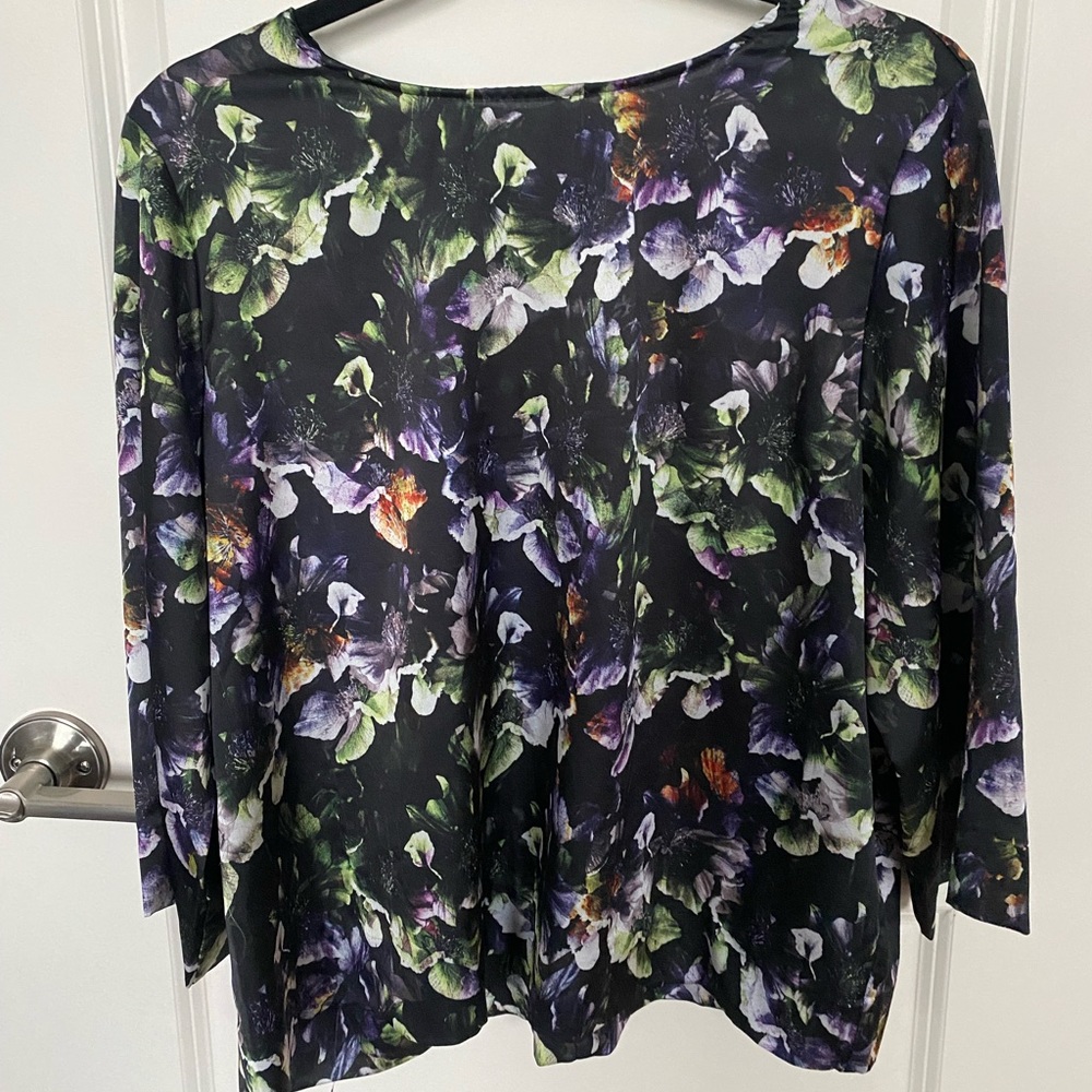 Sam and Lavi dark floral blouse
